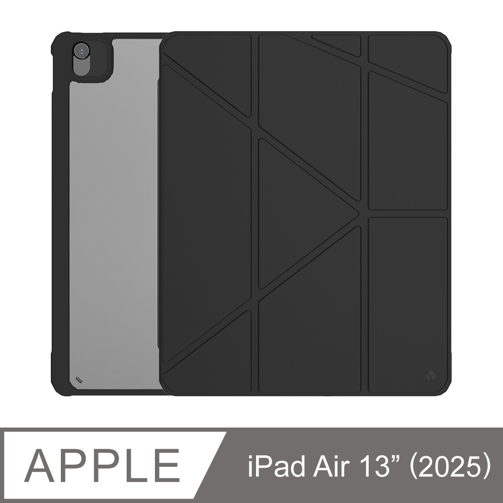 JTLEGEND iPad Air 13'' (2026-24) / iPad Pro 12.9'' (2022-20) Youth相機快取透明防摔殼(含筆槽)