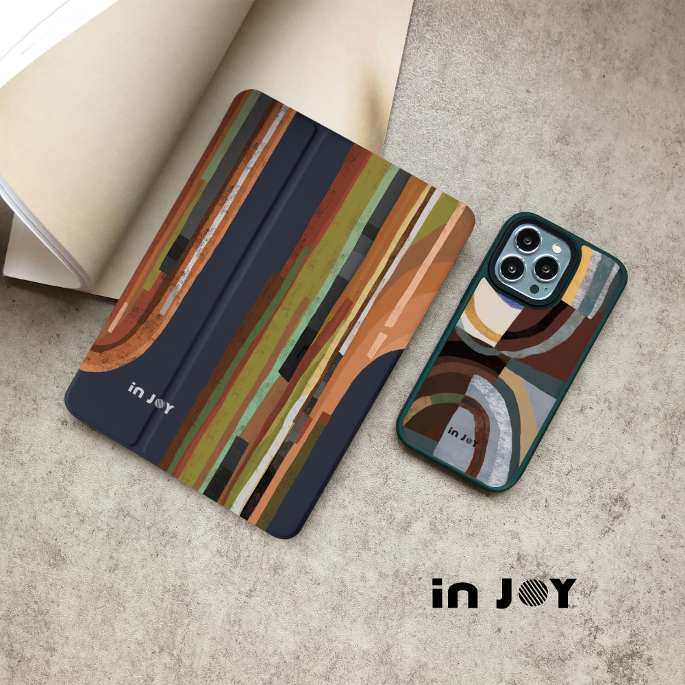 INJOY mall iPad mini7/6/5系列 理性與感性 附筆槽平板保護套