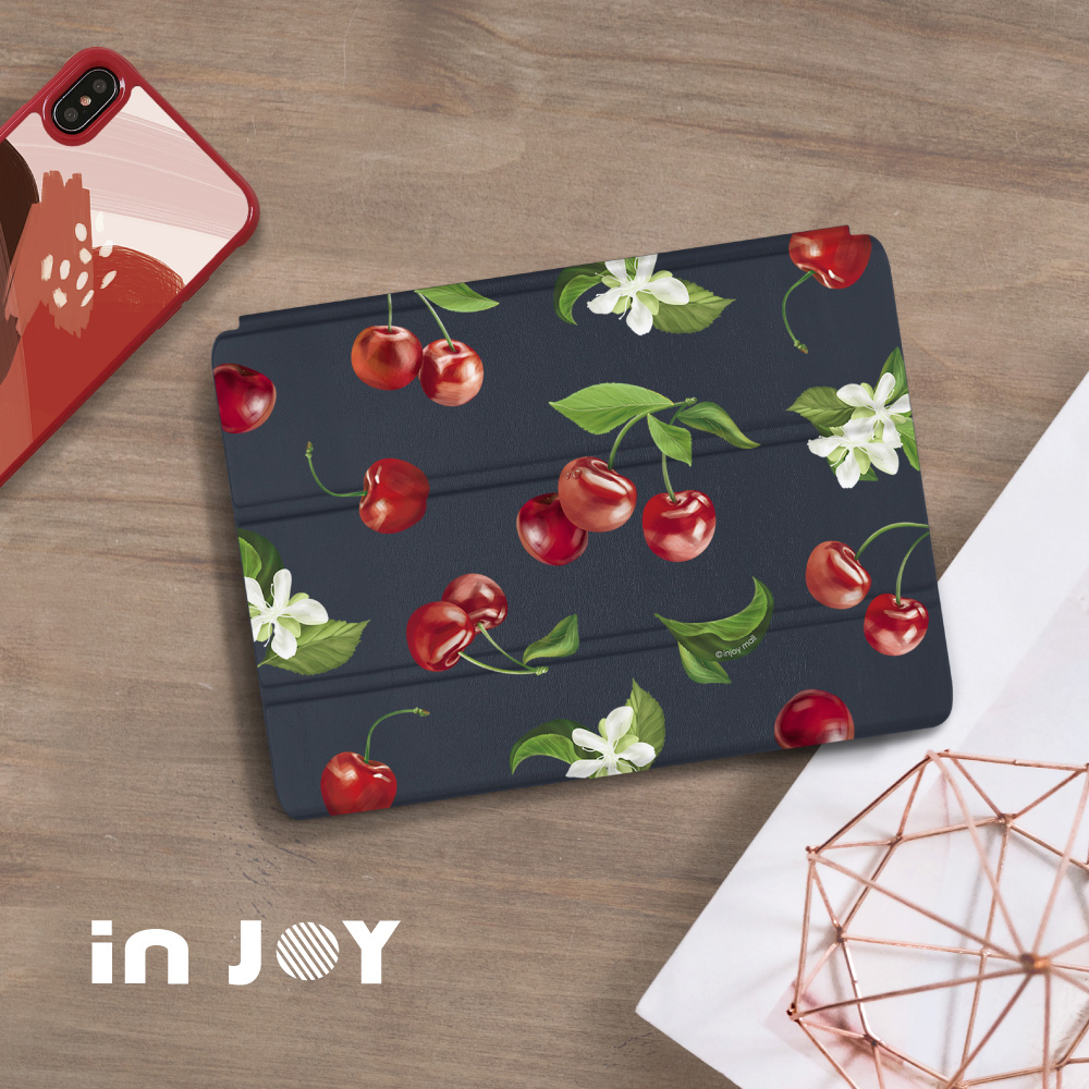 INJOY mall iPad 2/3/4 系列 香甜櫻桃 無筆槽平板保護套