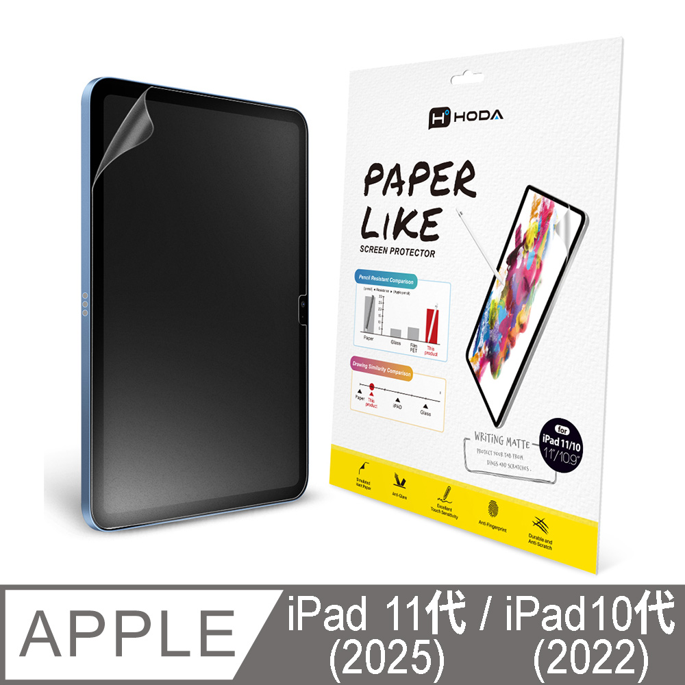 hoda 好貼 iPad A16 (11代) 11吋 / iPad 10代 10.9吋 類紙膜
