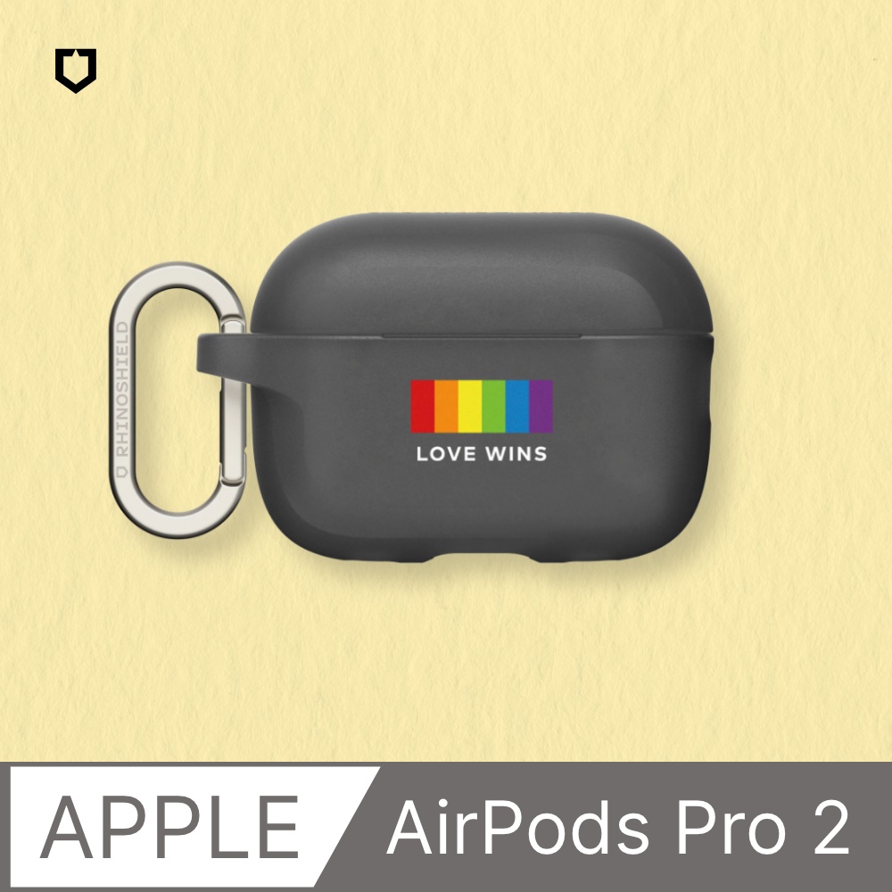 RHINOSHIELD 犀牛盾 AirPods Pro 2 防摔保護殼獨家設計-Love wins-Not alone