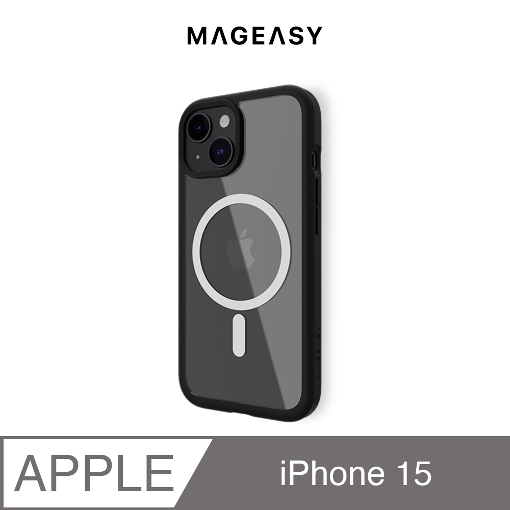 MAGEASY iPhone 15 6.1吋 Roam M 磁吸超軍規防摔手機殼(支援MagSafe)