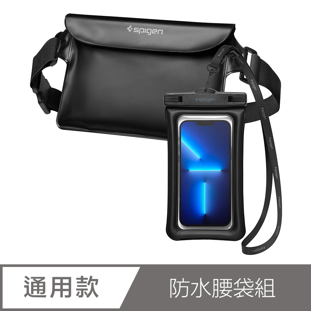 AquaShield A621-防水腰袋包組(黑: 腰包+手機防水袋)