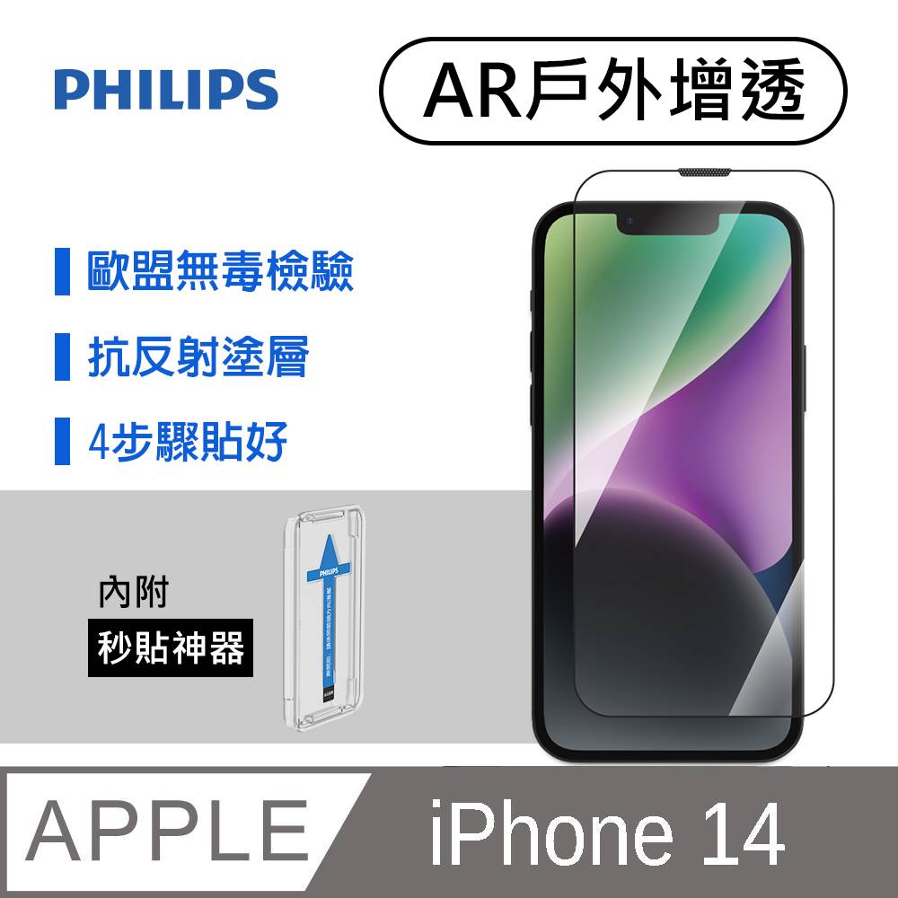 iPhone 14 戶外增透鋼化玻璃保護貼-秒貼版 DLK5602/11