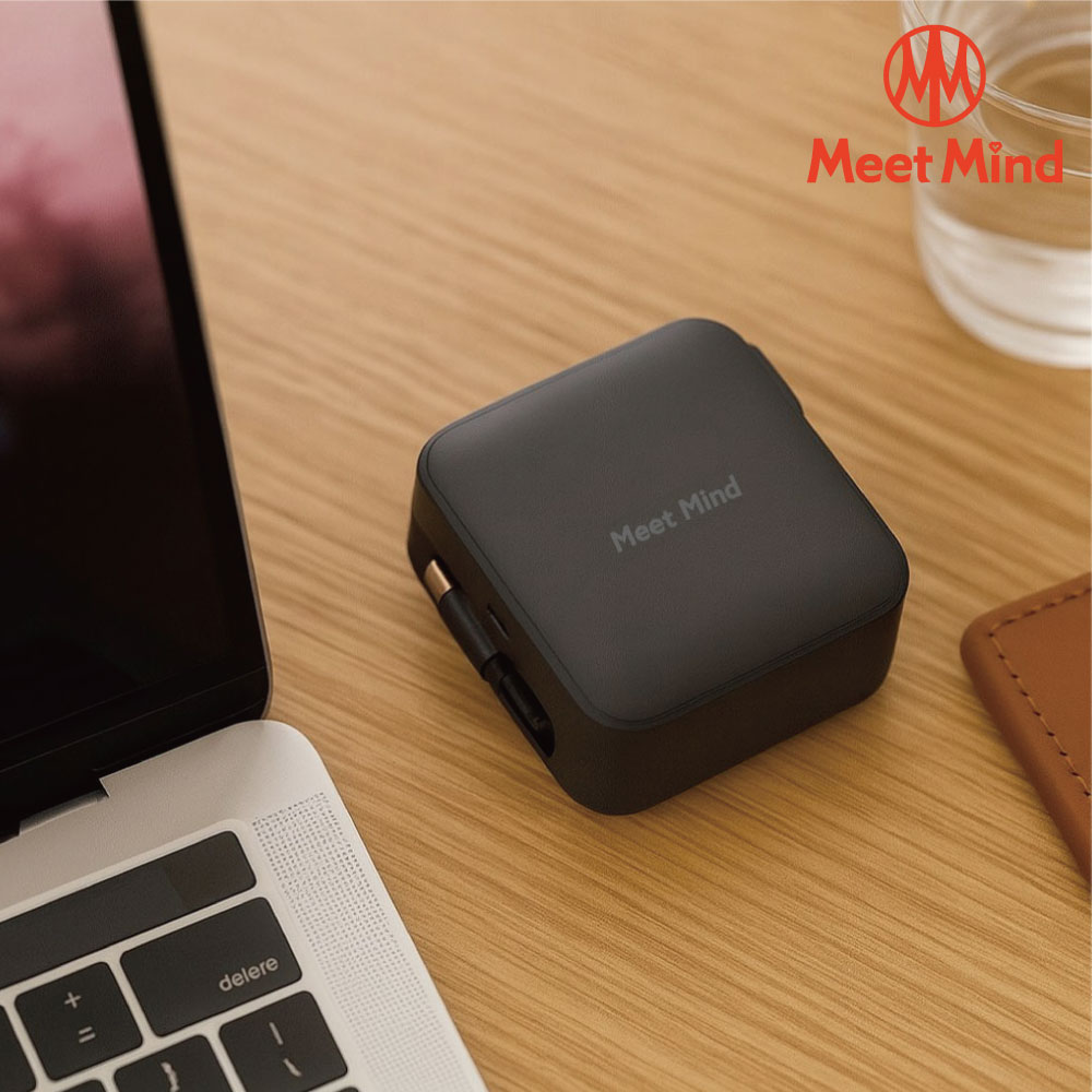 Meet Mind GaN氮化鎵自帶70cm伸縮線充電器 45W (1C孔+1C自帶線)（其他規格）