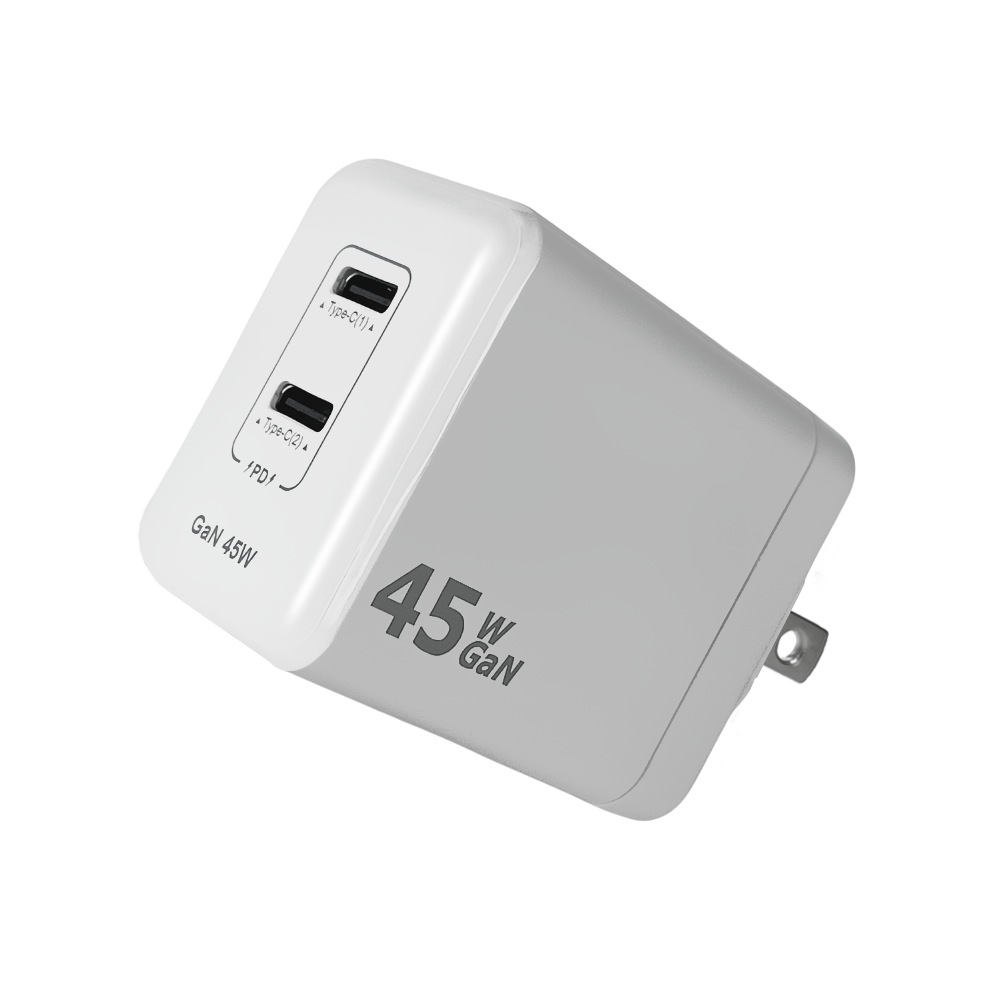 【PACEZ】GAN氮化鎵 45W雙孔PD快速充電器