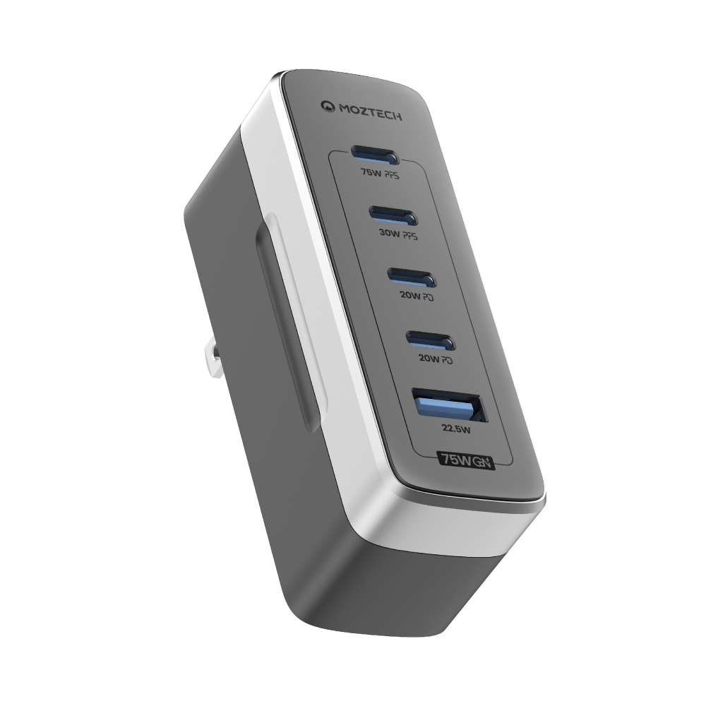 MOZTECH 墨子 Slimo 超薄氮化鎵電源供應器(75W)