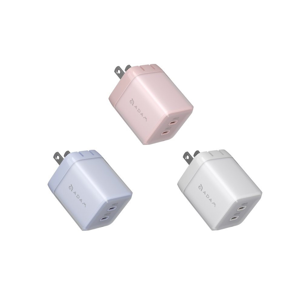 ADAM 亞果元素 X67C GaN 67W 雙 USB-C 充電器