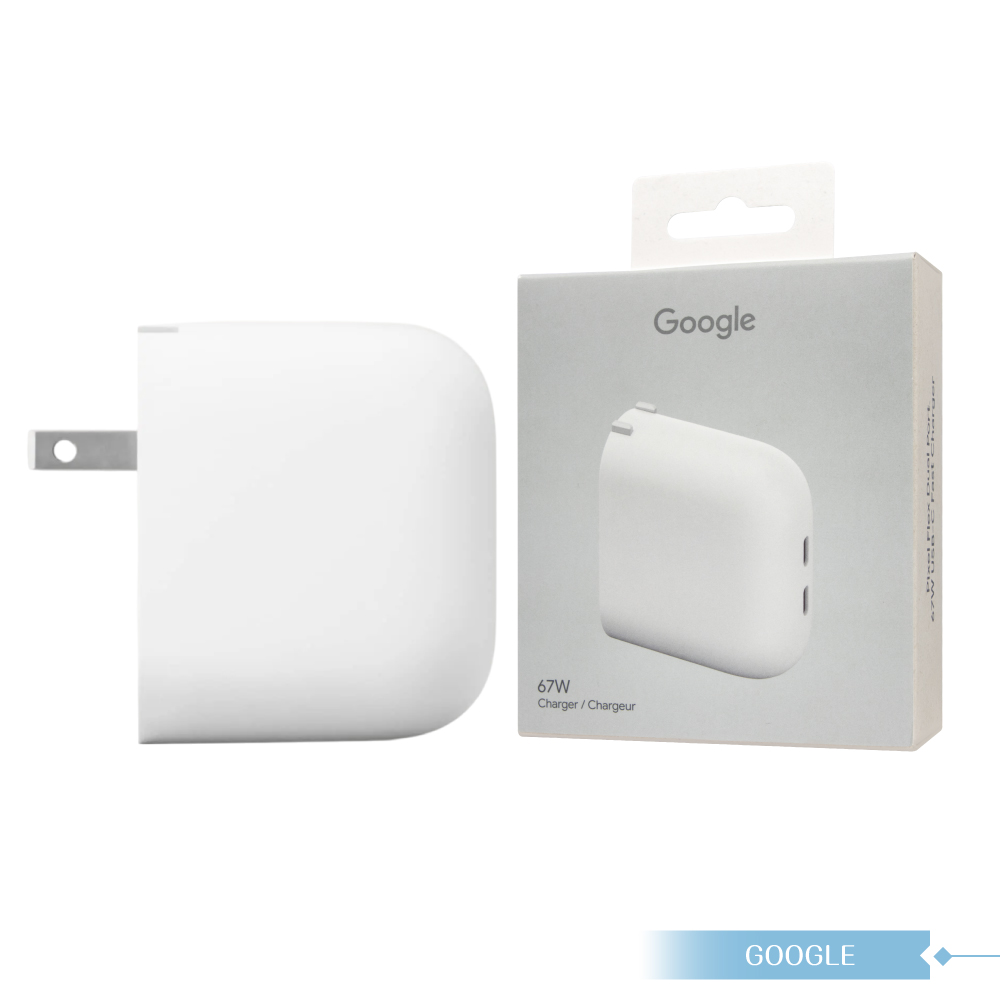 Google 谷歌 原廠公司貨 Pixel Flex 67W USB-C 雙埠快速充電器 GZE60 (盒裝)