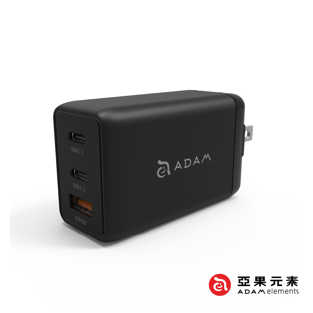 GaN氮化鎵 OMNIA F6 充電器 65W  三孔  (送USB-C 200cm充電線)