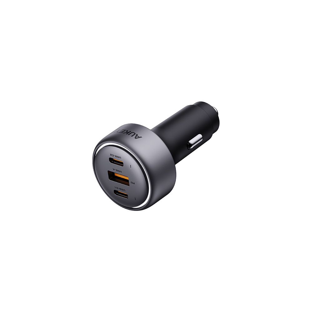 三孔66W PD快充車用充電器/點菸器(CC-P1)