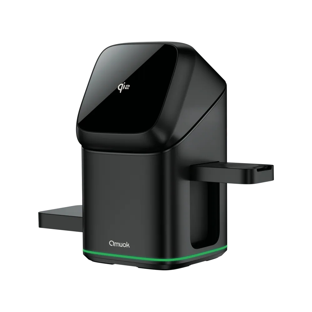 amuok AK-WI01 15W Qi2認證 萬能三合一磁吸無線充電站