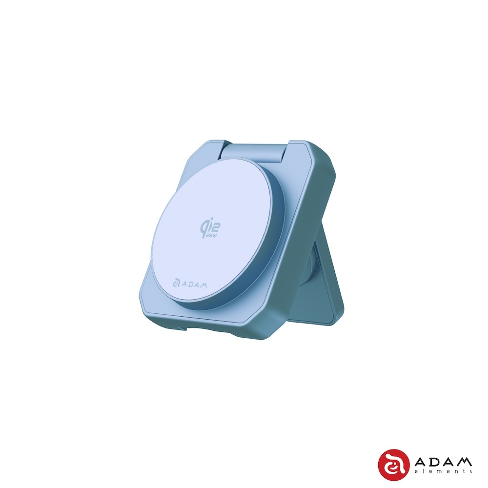 ADAM 亞果元素 MAG 25 Qi2 25W 二合一 口袋型無線充電座