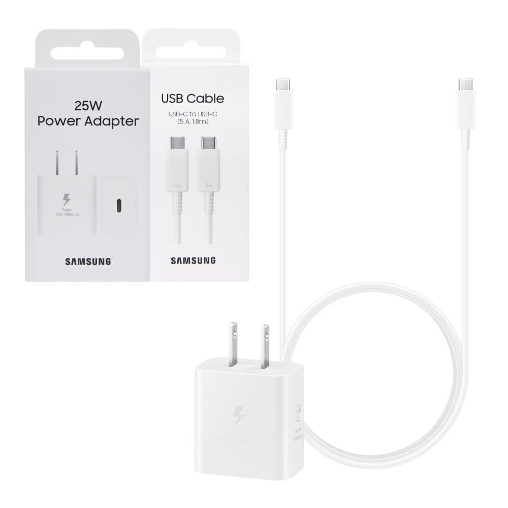 Samsung 三星 原廠 25W PD 3.0超快充T2510+5A,1.8m 雙Type C 線DX510 (公司貨)