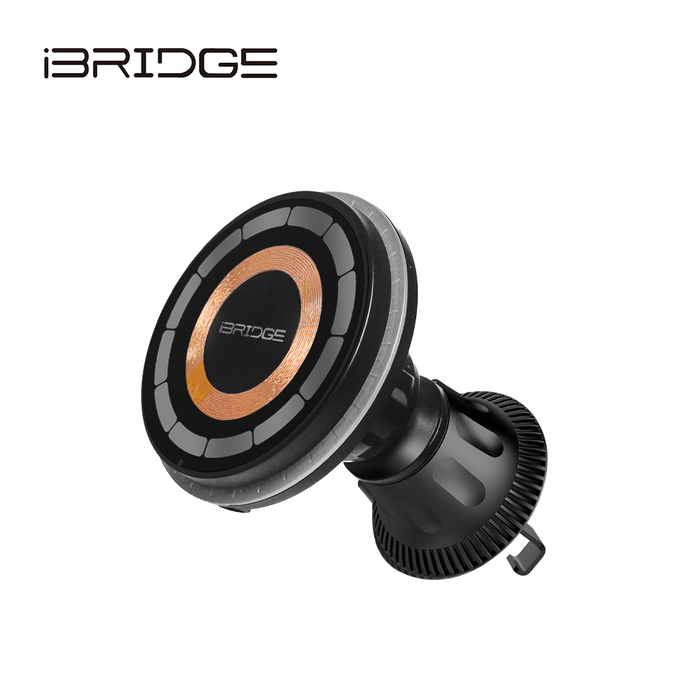 iBridge 15W 磁吸式透明無線充電車架