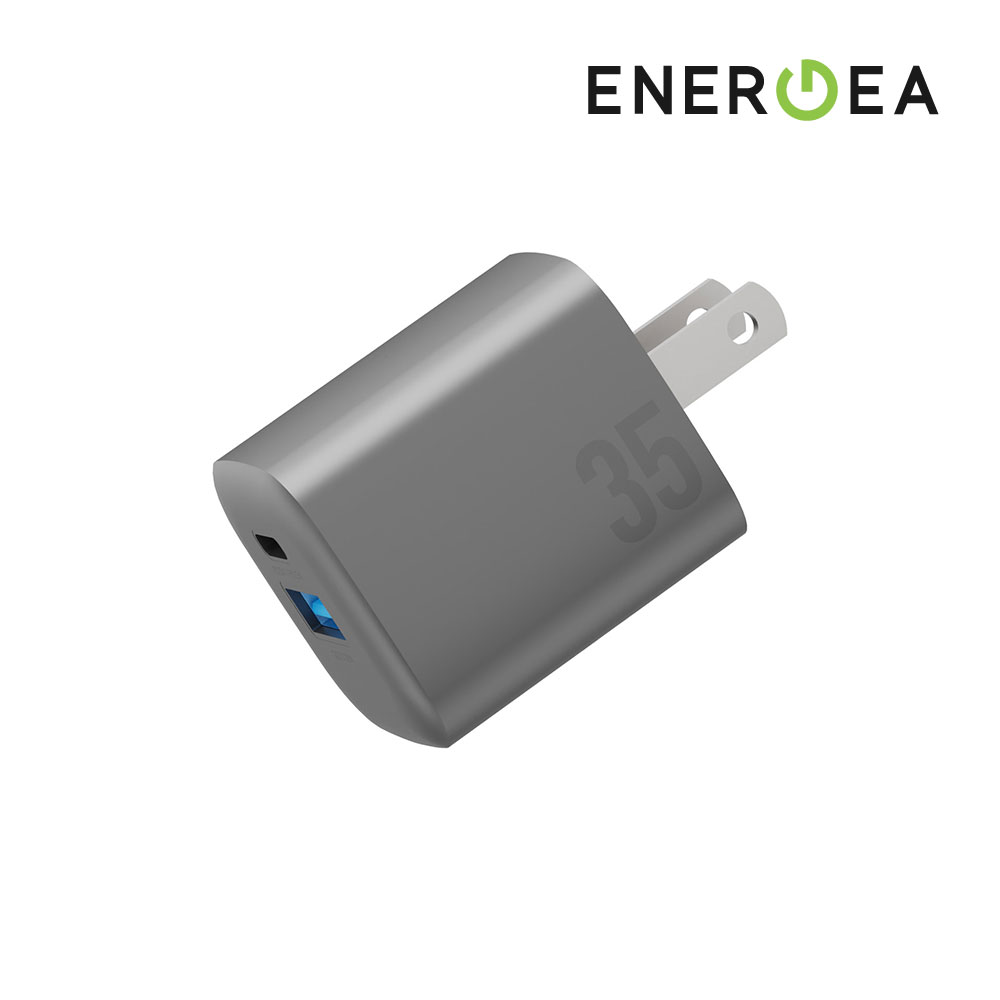 ENERGEA Ampcharge 35W GaN 雙孔快充電源供應器 PD快充 + QC3.0 充電頭(其他規格)