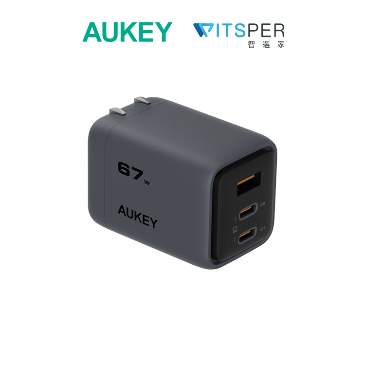 Zikko 即刻65W GaN氮化鎵PD三孔快充充電器+C to C快充線組合包- PChome