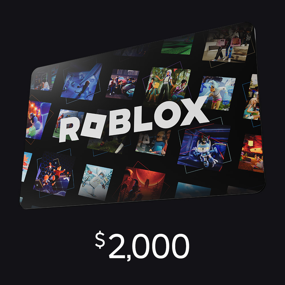 ROBLOX Roblox $2000 數位禮物卡 [內含免費虛擬項目]