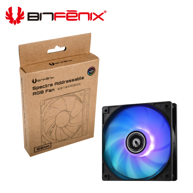 BitFenix 火鳥 幽靈 ARGB 120 液態軸承 (+5V) 散熱風扇