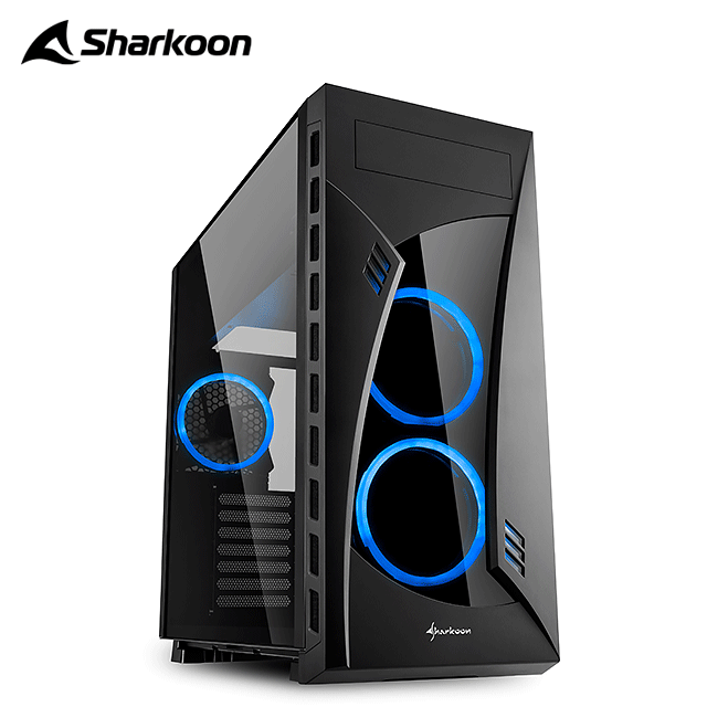 Sharkoon 旋剛 NIGHT SHARK bu 夜鯊 (藍) 電腦機殼