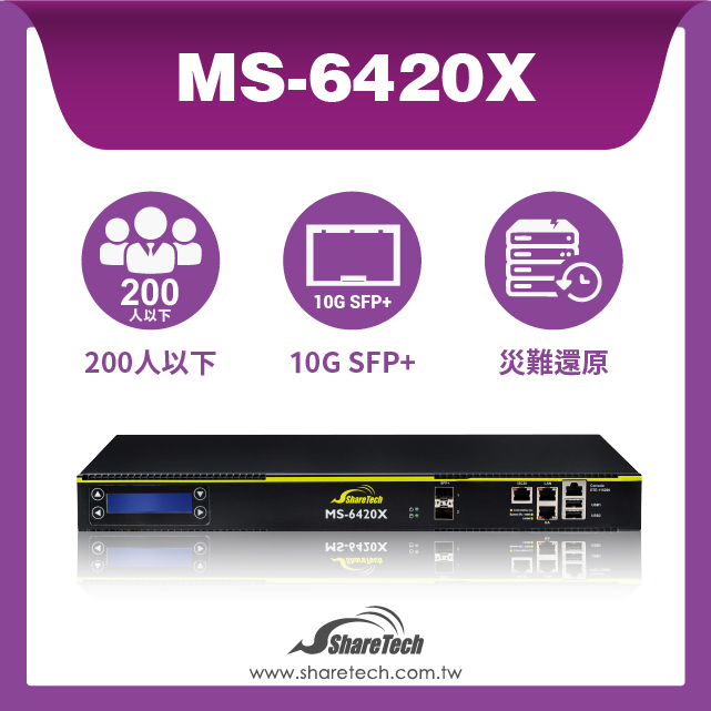 ShareTech 眾至 MS-6420X 郵件伺服器