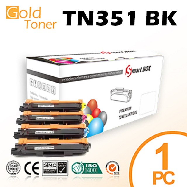 Gold  Toner BROTHER TN-351BK 環保碳粉匣(黑色)一支MFC-L8600CDW/L8850CDW/L8350CDW