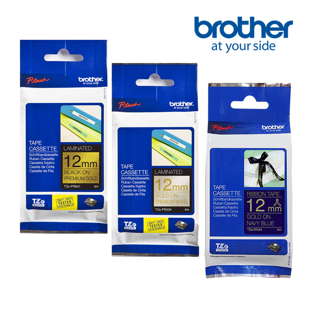 BROTHER 兄弟牌 TZe-PR831+PR234+RN34 原廠標籤帶/三捲組