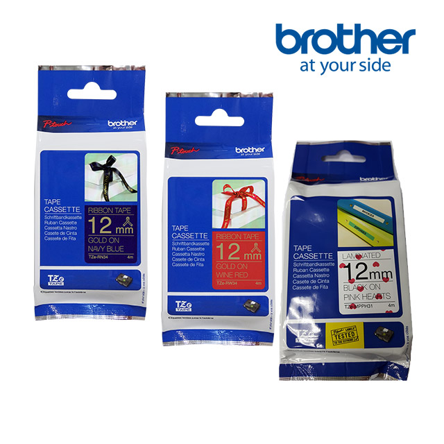 BROTHER 兄弟牌 TZe-RN34+RW34+PH31 原廠標籤帶/三捲組