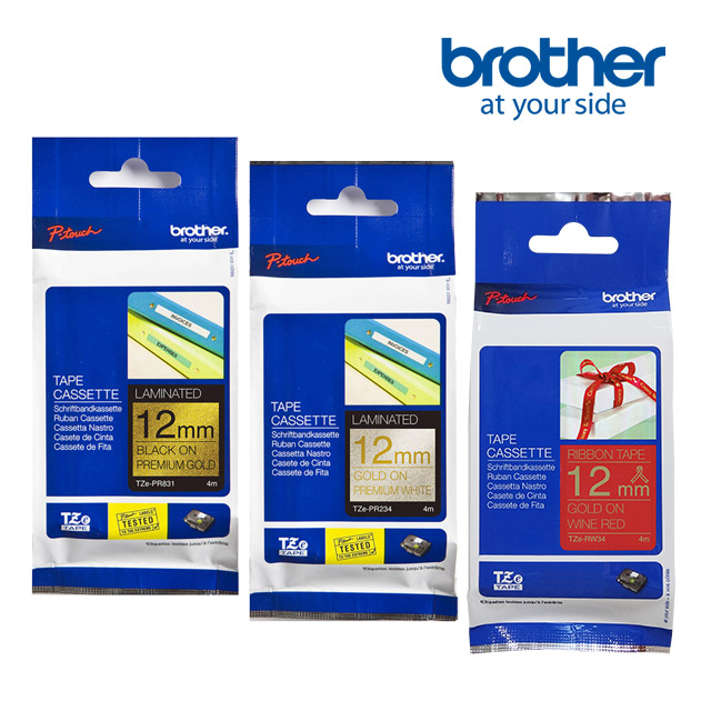BROTHER 兄弟牌 TZe-PR831+PR234+RW34 原廠標籤帶/三捲組