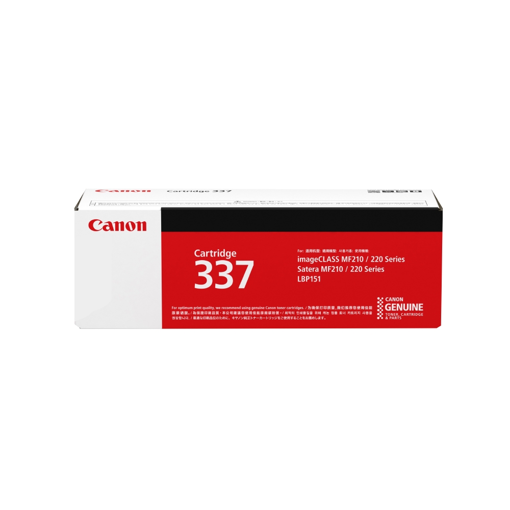 Canon 佳能 CRG-337 原廠黑色碳粉匣(適用：MF212w、MF216n、MF229dw、MF232w、MF244dw、MF236n、MF249dw)