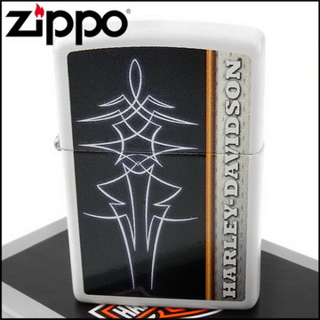 Zippo 美系~哈雷~Harley-Davidson-部落圖騰圖案設計打火機