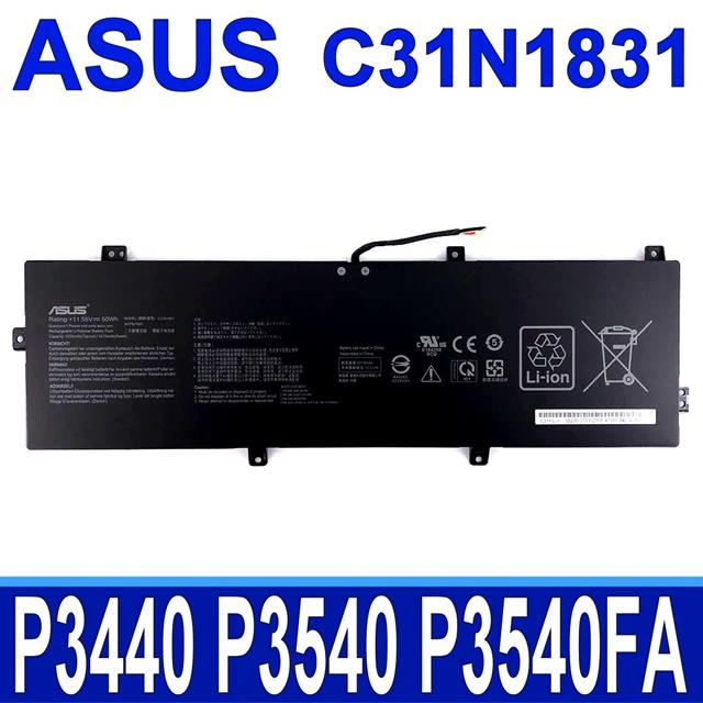 Batterie Pour Ordinateur Portable ASUS - Modèle C31N1831, 11.55V 50Wh, Compatible P3540FA, P574FA Séries