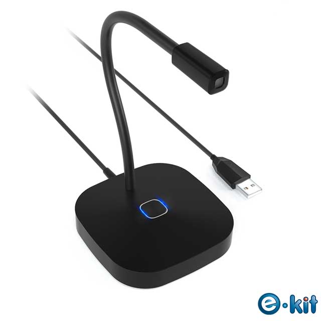 e-Kit 逸奇 質感霧面軟管觸控開關全指向麥克風 MIC-G22_BK（其他規格）