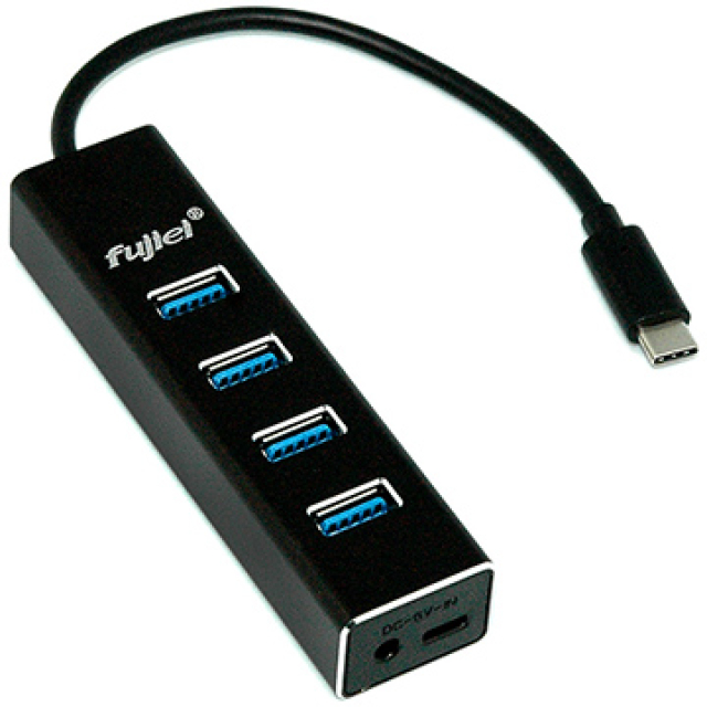 fujiei Type-C 轉 USB3.0  4埠HUB集線器(OTG)