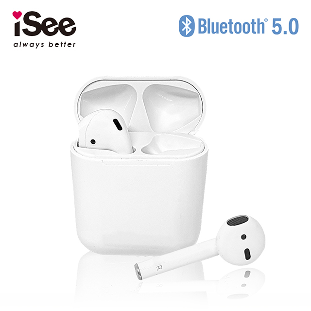 iSee 黃金六角音評絕佳音質   Airduos TWS Earbuds V5.0真無線藍牙耳機