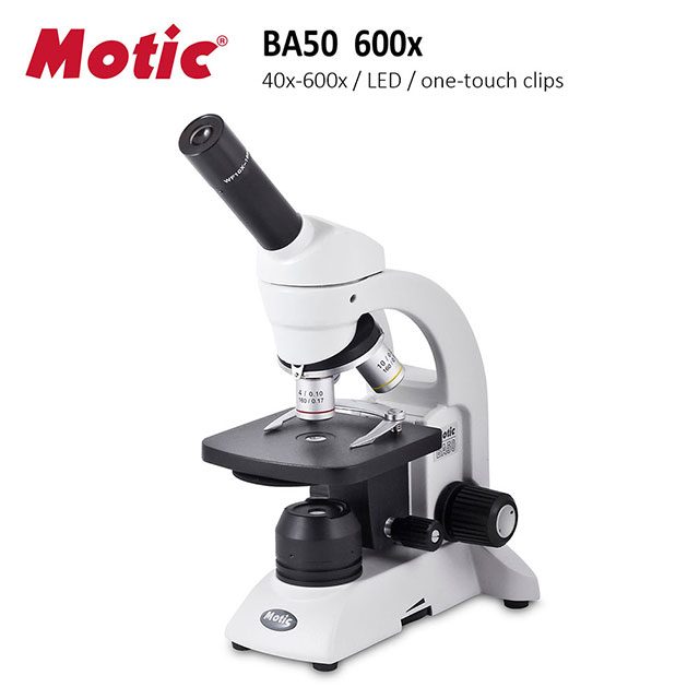 Motic 麥克奧迪 BA50 600x 小型單眼LED複式生物顯微鏡