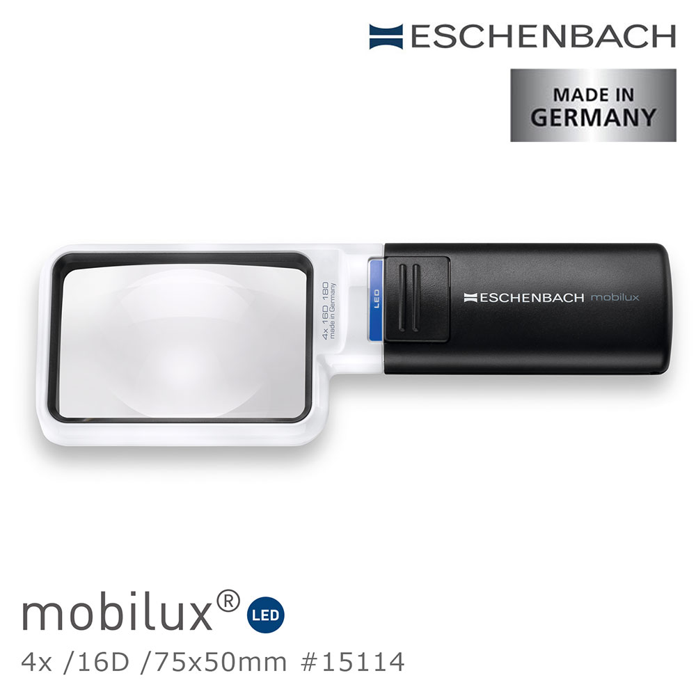 Eschenbach 宜視寶 4x/16D/75x50mm 德國製LED手持型非球面放大鏡 15114