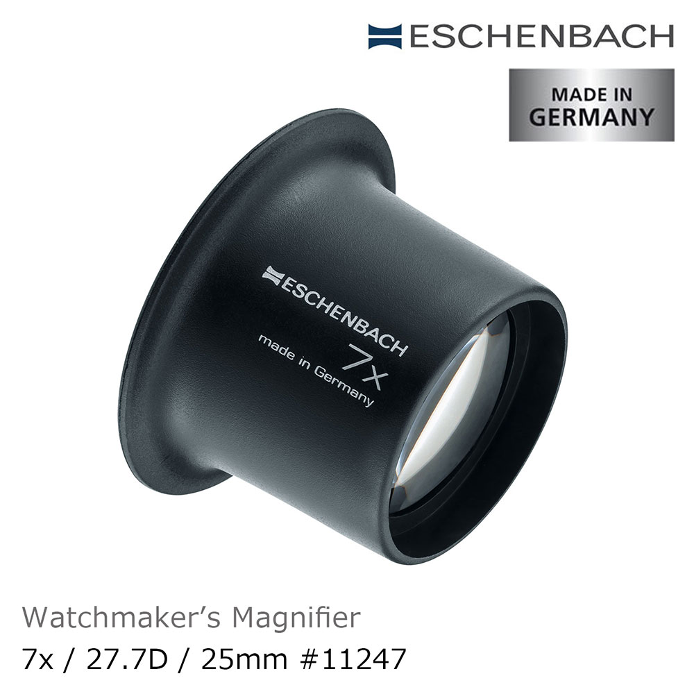 Eschenbach 宜視寶 7x/25mm 德國製修錶用單眼罩式放大鏡 11247
