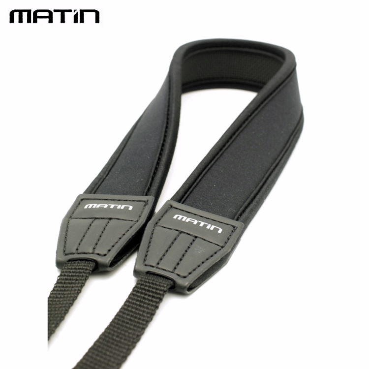 Matin 馬田 減壓相機背帶M-6753(無字黑色)相機減壓背帶減壓肩背帶相機肩背帶相機揹帶單眼相機背帶相機頸掛背帶頸肩帶彈性防滑背帶Camera Strap