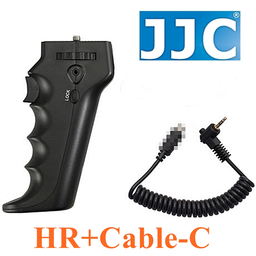JJC 槍把握把手柄快門線遙控器HR+Cable-C