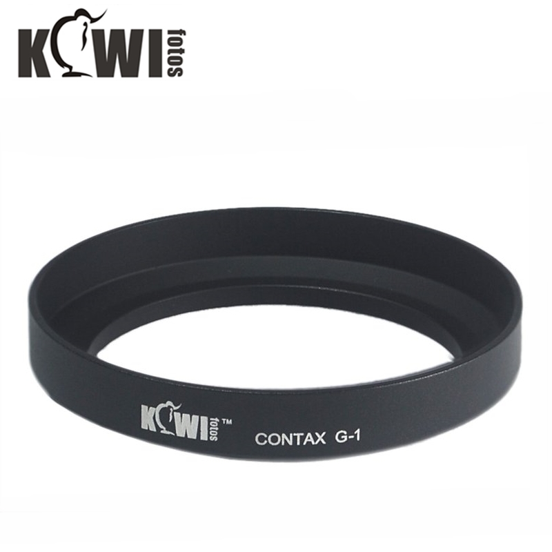 Kiwifotos 副廠金屬黑色遮光罩Zeiss CONTAX-G G-1遮光罩相容GG-1遮光罩適G28 G38 28mm f2.8 35mm f2.0 35-70mm f3.5-5.6遮陽罩F/2.8 F/2.0 F/3.5-5.6 GG-1太陽罩
