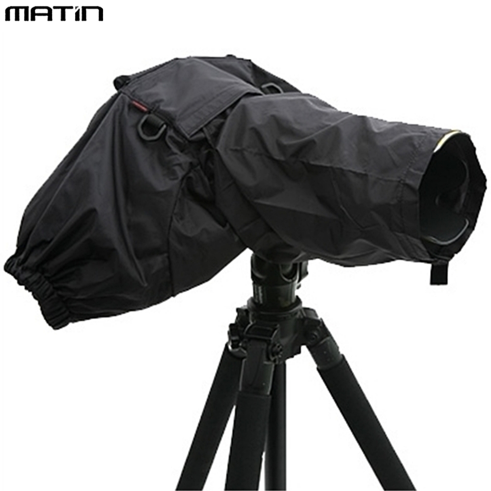 Matin 馬田 單眼相機雨衣單反雨衣M-7100附背帶環(190D塔夫綢+雙層防霧網內罩;雙手操作;杜邦TPU觀景窗插扣固定相機)