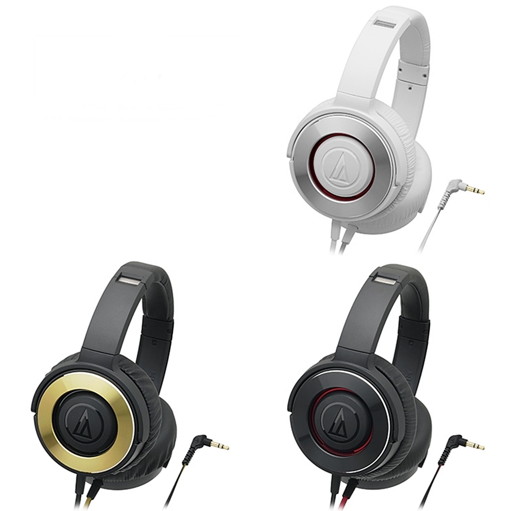 audio-technica 鐵三角 日本密閉型SOLID BASS耳罩式耳機ATH-WS550(折成平面設計/雙邊出線/53mm驅動單元)