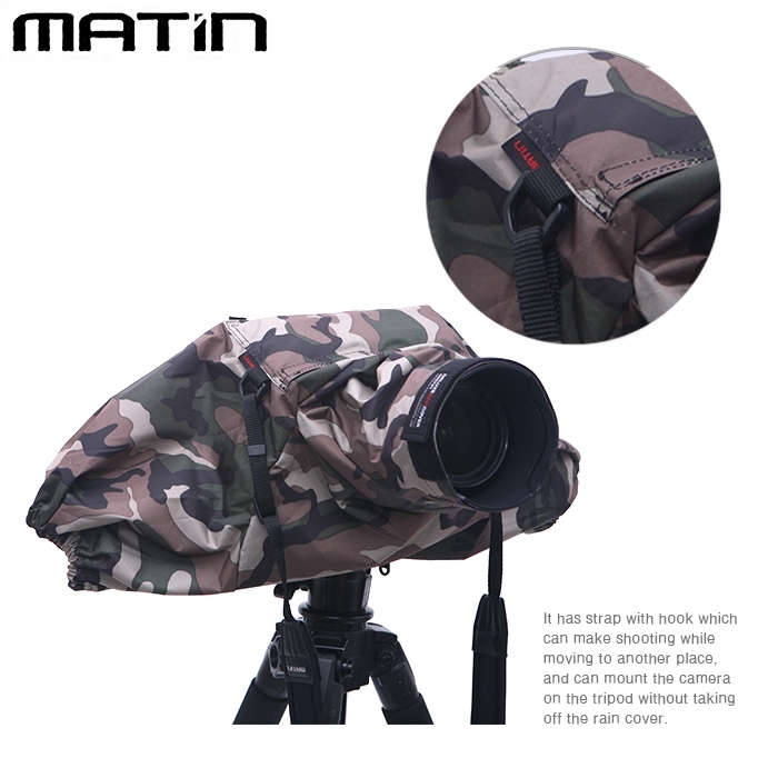 Matin 馬田 韓國製單眼相機隔音罩M-7101叢林迷彩(可雙手操作,適打鳥拍鳥音樂會演說表演靜音除音)雙袖防風罩防塵罩