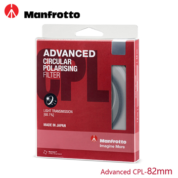 Manfrotto 曼富圖 82mm CPL鏡 Advanced濾鏡系列