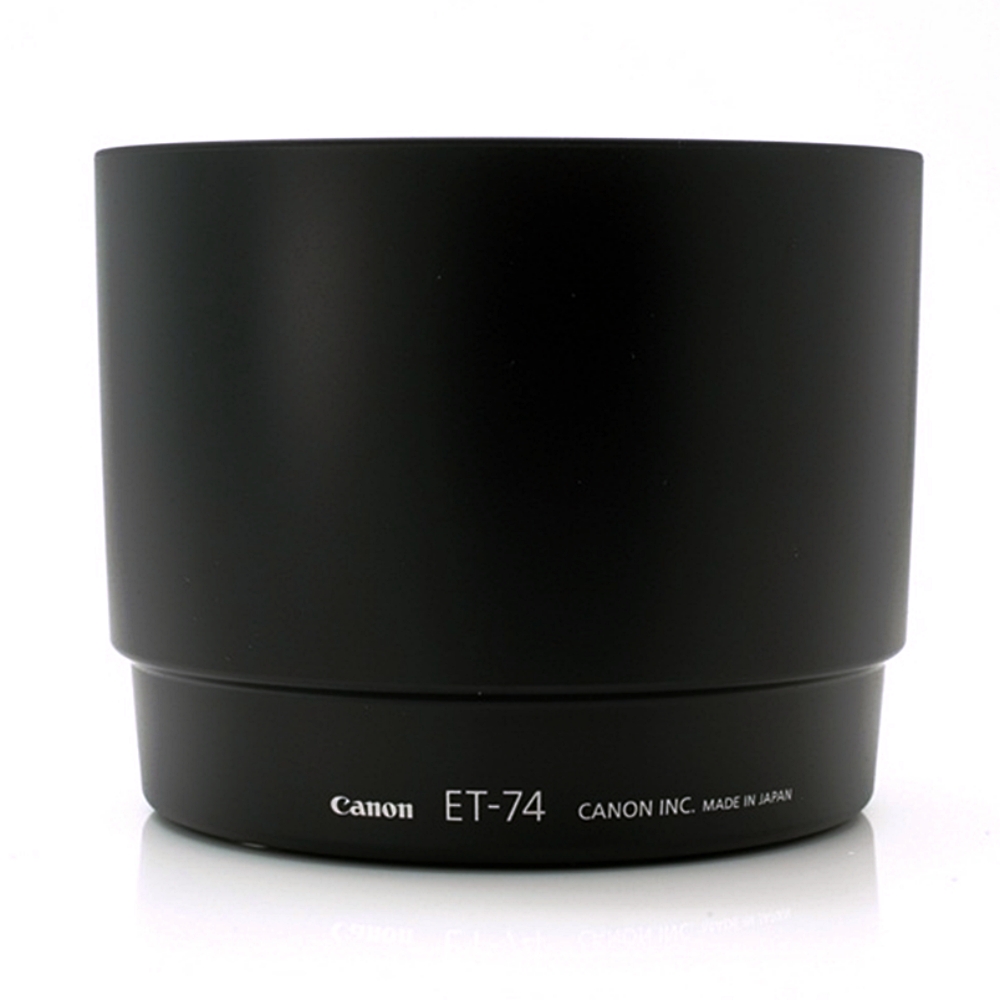 Canon 佳能 原廠ET-74遮光罩(內裡黑色吸光絨,可反裝反扣倒裝)lens hood適EF 70-200mm F4L IS USM f/4L L小小黑f4.0