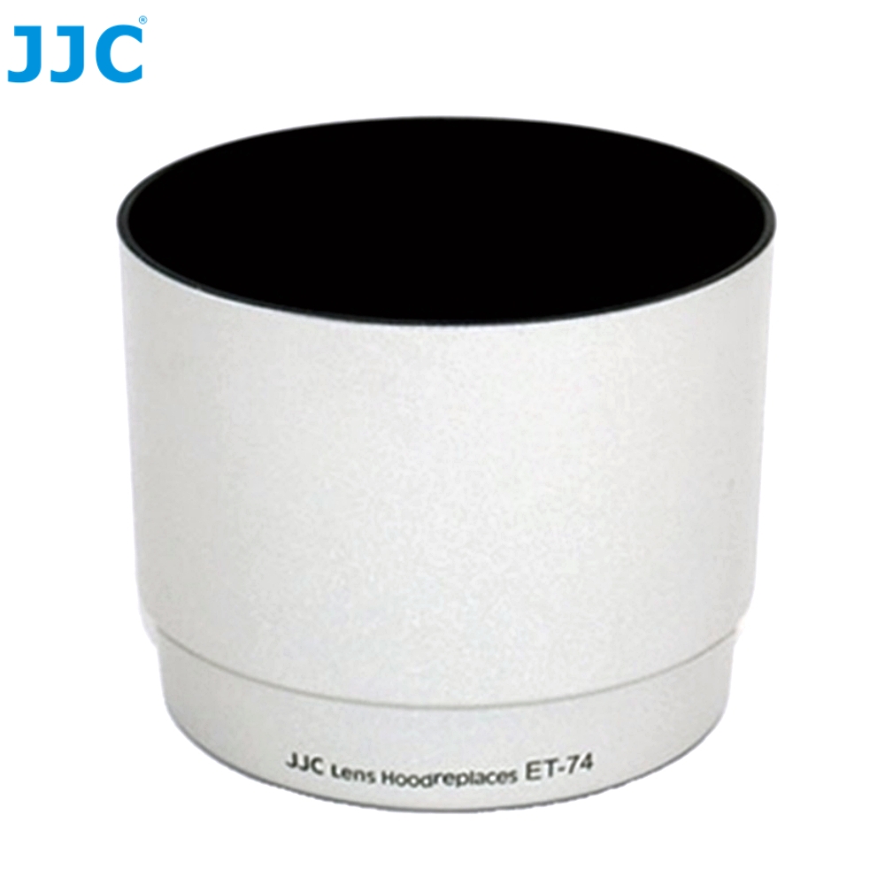 JJC (白色)副廠Canon遮光罩ET-74遮光罩LH-74(W)(可反扣倒裝副廠遮光罩相容Canon原廠遮光罩ET74太陽罩)