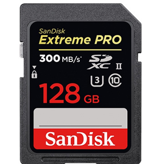 SanDisk 128GB SDXC【300MB/s】Extreme Pro ultra II U3 4K 高速相機記憶卡