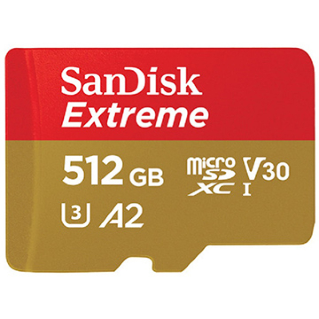 SanDisk 512GB 512G microSDXC【Extreme 160MB/s】UHS 4K U3 V30 A2 C10 SDSQXA1-512G 手機記憶卡