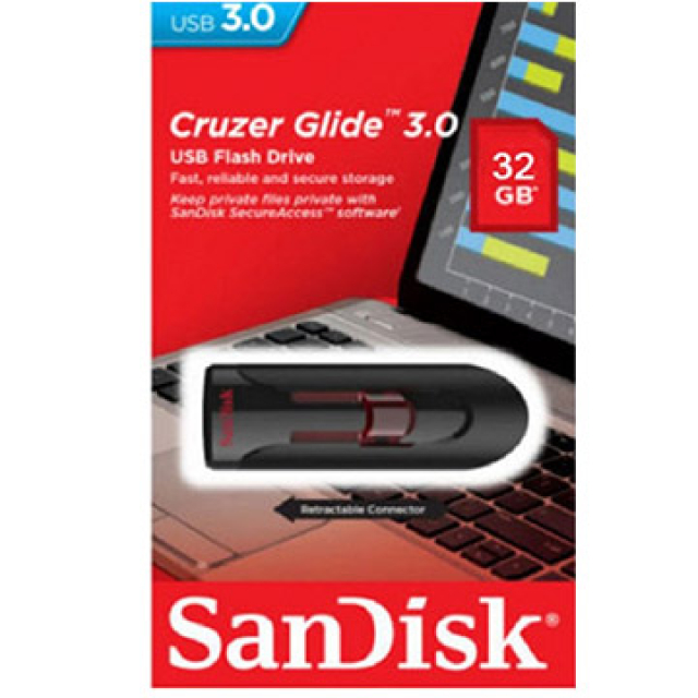 SanDisk 晟碟 32GB Cruzer Glide【SDCZ600-032G】CZ600 USB 3.0 高速隨身碟